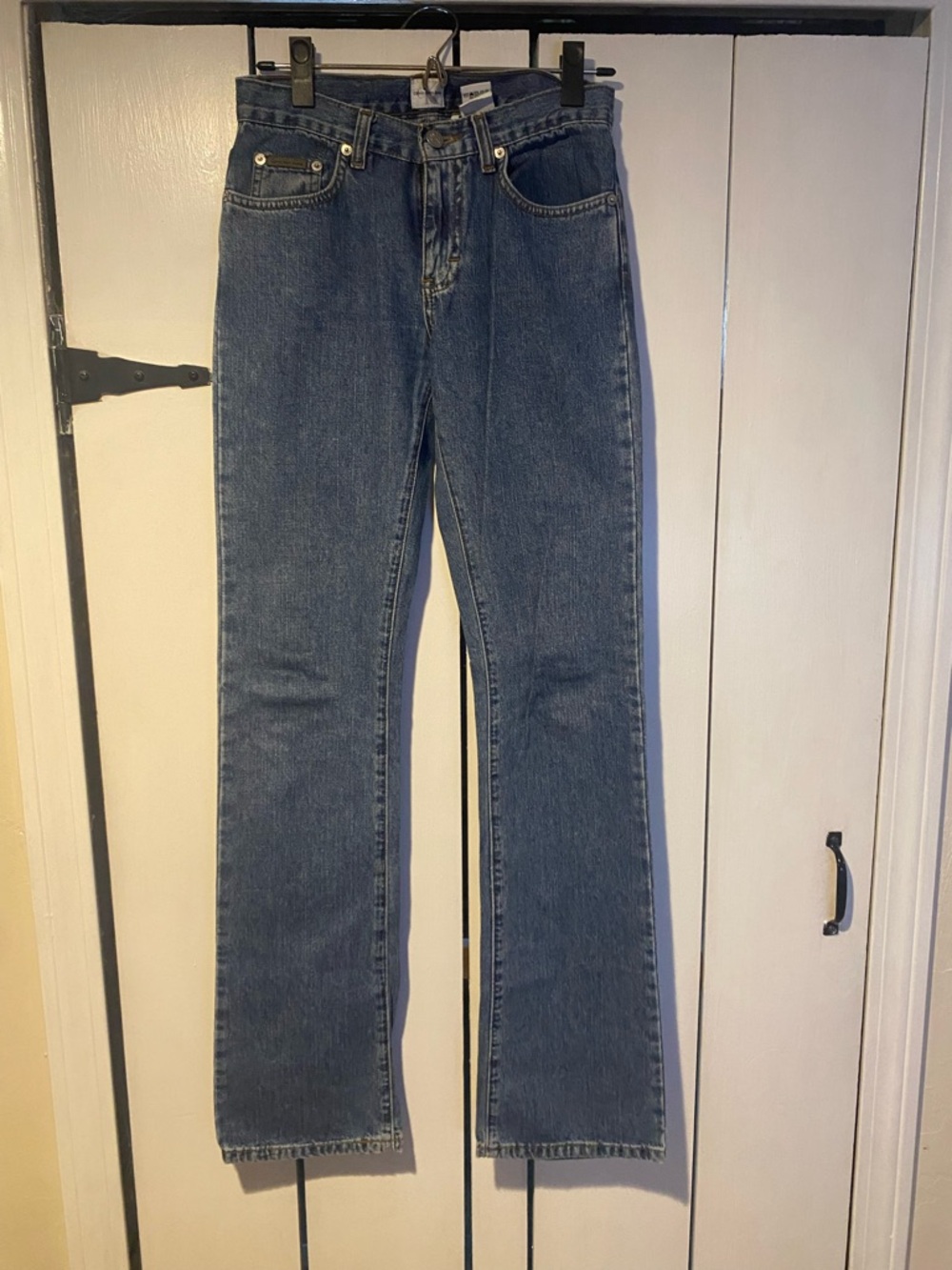 Classic Straight-Leg Medium Wash Jeans